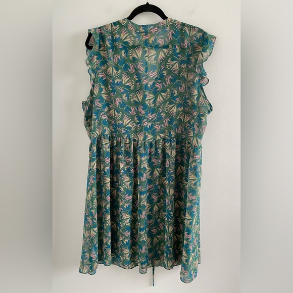 ModCloth Green Sutton Butterfly Dress Size 2X - Picture 8 of 8